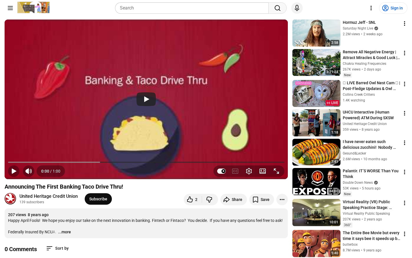 Banking Taco Drive Thru